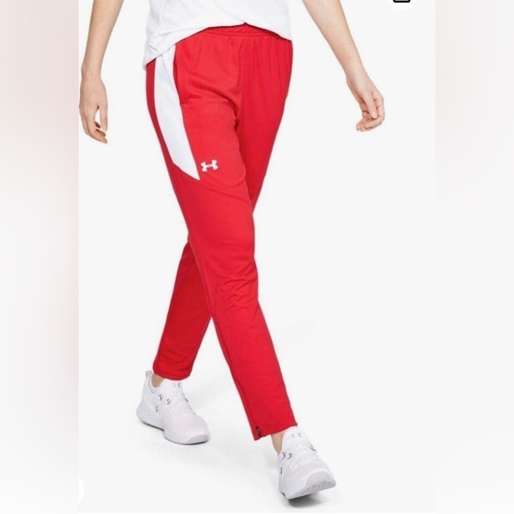 Under Armour / NWT/ Women's Rival Knit Pant/ Red & White / size XL